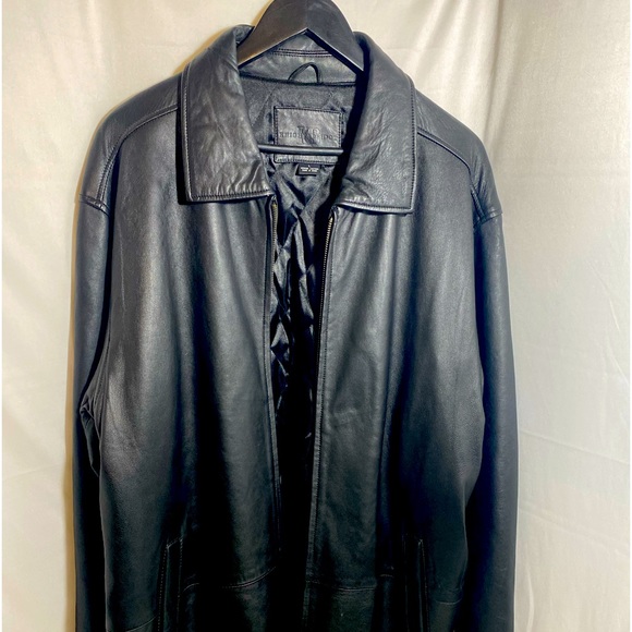 kingsbridge Other - Kingsknight mens black leather jacket size Large